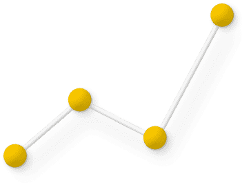 Illustration: wachsendes Diagramm mit Kreisen und Pflanze