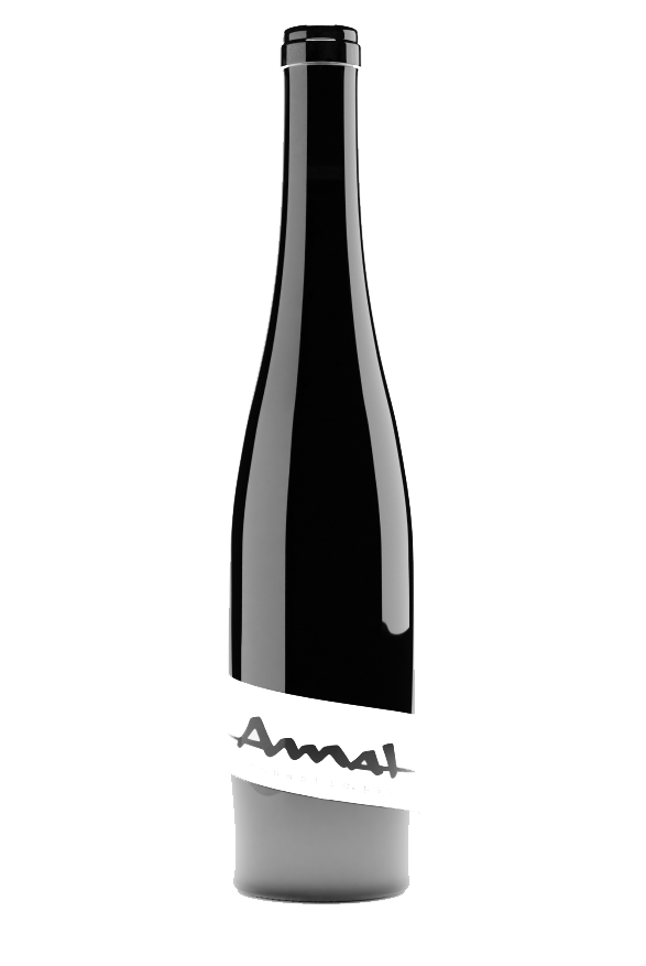 amatwine Weinflasche mit Kalligrafie-Etikett