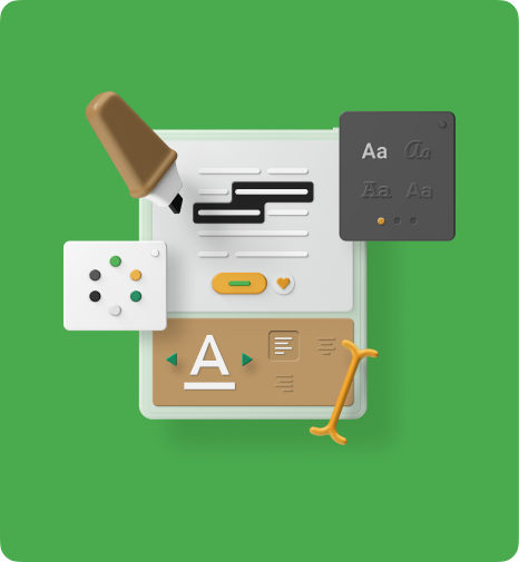 3D-Illustration: Notizblock mit Stift und Klebeband